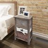 vidaXL Bedside Cabinet Wood Brown