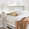vidaXL Headboard with Shelves White 90 cm Solid Wood Pine