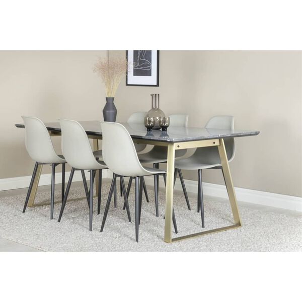 Venture Home Dining Chairs 2 pcs Polar Plastic Grey and Black