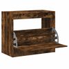 vidaXL Shoe Cabinet Smoked Oak 80x42x69 cm Engineered Wood