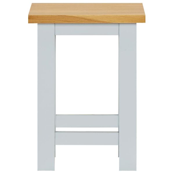 vidaXL End Table 27x24x37 cm Solid Oak Wood