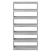 vidaXL Book Cabinet Grey Sonoma 100 x 30 x 198 cm Engineered Wood