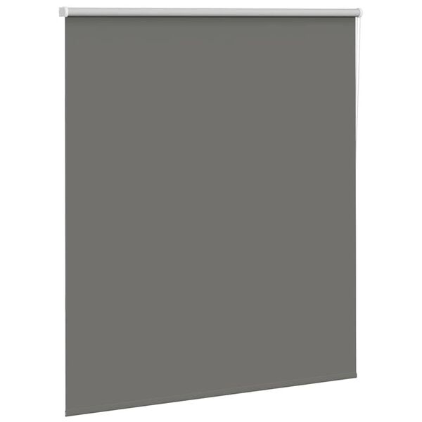 vidaXL Roller Blind Blackout Grey 125x150 cm Fabric Width 121.6 cm Polyester