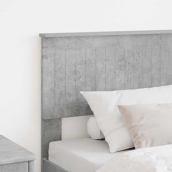 vidaXL Headboard with Headboard Concrete Grey 75 cm Engineered wood