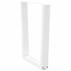 vidaXL Dining Table Legs V-Shape 3 pcs White 70x(72-73.3) cm Steel