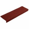 vidaXL Stair Mats Self-adhesive 20 pcs 65x21x4 cm Bordeaux Red Rectangular Edge