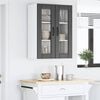 vidaXL Kitchen Cabinet Black 60 x 31 x 80 cm Engineered Wood