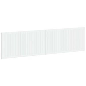 vidaXL Wall-Mounted Headboard EDE White Engineered Wood