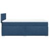 vidaXL Box Spring Bed with Mattress Blue 100x200 cm Fabric