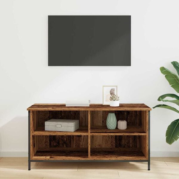 vidaXL TV Cabinet Old Wood 100 x 40 x 50 cm Engineered Wood