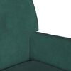 vidaXL Bench Dark Green 112 x 65.5 x 75 cm Velvet
