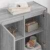 vidaXL Side Cabinet Grey Sonoma 79 x 36 x 75 cm Engineered Wood