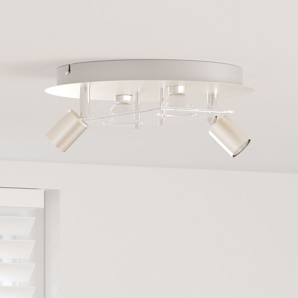 vidaXL Ceiling Spotlight Silver 29 x 29 x 11 cm Steel and glass