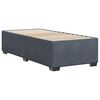 vidaXL Bed Frame without Mattress Dark Grey Single Velvet