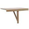 vidaXL Folding Wall Table Oak 100x60 cm
