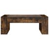 vidaXL Coffee Table Smoked Oak 110 x 50 x 41 cm Engineered Wood