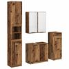 vidaXL Bathroom Furniture Set 4 pcs Old Wood Engineered Wood