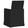 vidaXL Dining Chairs 2 pcs Black 57 x 67 x 95 cm Fabric