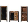 vidaXL Bathroom Furniture Set with Drawer 3 pcs Solid Reclaim Wood