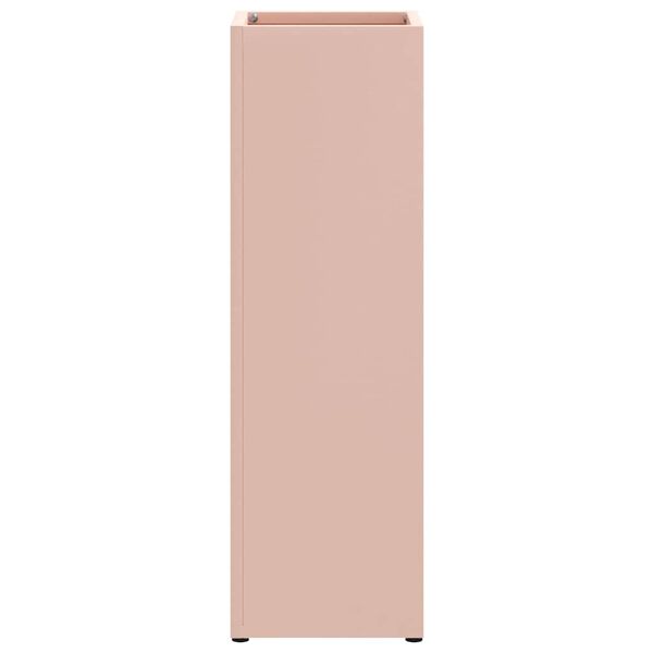 vidaXL Umbrella Stand Pink 15.5 x 15.5 x 49 cm Metal