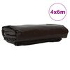 vidaXL Tarpaulin 650g / m&sup2; Brown 4 x 6 m Canvas with PVC Coating