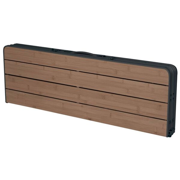 Eurotrail Camping Table Balazuc Bamboo 90 x 60 cm
