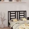 vidaXL Bed Headboard Black 146x4x100 cm Solid Wood Pine