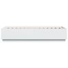 vidaXL Bed Frame with LED without Mattress White 75x190 cm Small Single