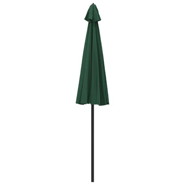 vidaXL Garden Parasol with Aluminium Pole 270 cm Green