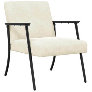 vidaXL Armchair Cream 59 x 75 x 78 cm Velvet