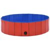 vidaXL Foldable Dog Swimming Pool Red 120x30 cm PVC