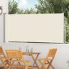 vidaXL Retractable Side Awning 120 x 300 cm Cream