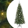 vidaXL Artificial Christmas Tree Green 210 cm PE and PVC
