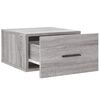 vidaXL Wall-mounted Bedside Cabinet Grey Sonoma 35x35x20 cm