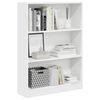 vidaXL Bookcase White 80x24x109 cm Engineered Wood