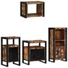 vidaXL Bathroom Furniture Set with Drawer 4 pcs Solid Reclaim Wood