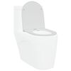 vidaXL Toilet Seat White 47 x 36 x 3.4 cm Duroplast