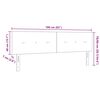 vidaXL Headboard with Headboard Black 160 cm Faux Leather