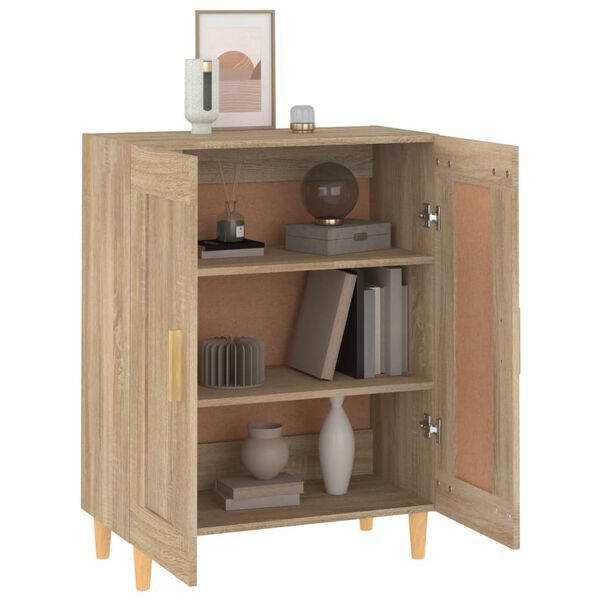vidaXL Sideboard Sonoma Oak 69.5x34x90 cm Engineered Wood