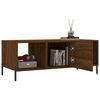 vidaXL Coffee Table Brown Oak 102x50x40 cm Engineered Wood