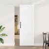 vidaXL Sliding Door White 73.5 x 211 cm Solid Pine Wood