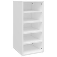 vidaXL Shoe Cabinet White 31.5x35x70 cm Engineered Wood