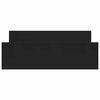 vidaXL Bed Frame without Mattress Black 140x200 cm