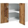 vidaXL Hanging Corner Cabinet Lyon Old Wood 57x57x60 cm Engineered Wood