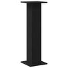 vidaXL Speaker Stands 2 pcs Black Oak 30 x 30 x 95 cm Engineered Wood