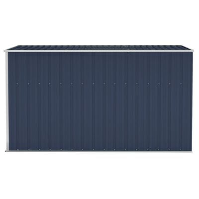 vidaXL Wall-mounted Garden Shed Anthracite 118x288x178 cm Steel