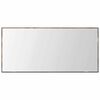vidaXL Mirror Wall-mounted Brown 80 x 37 cm Glass and Engineered Wood