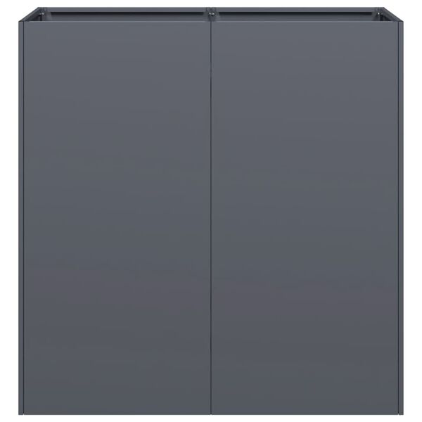 vidaXL Planter Anthracite 80x40x80 cm Cold-rolled Steel