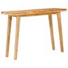 vidaXL Dinning Table Natural 100 x 35 x 75 cm Solid Mango Wood