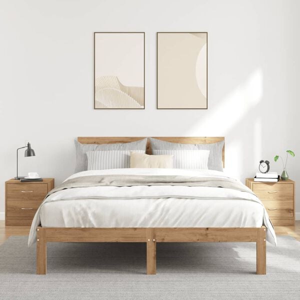 vidaXL Bedside Cabinets 2 pcs Artisian Oak 40x30x40 cm Engineered Wood